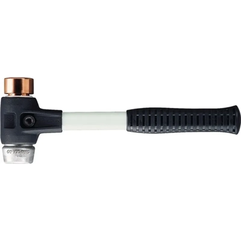 Schonhammer SIMPLEX L.300mm Kopf-Ø 30mm hart Fibergl.Stahlguss Ku./Weichme.si. von Halder – Produktbild
