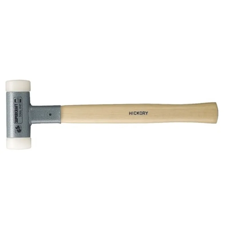 Schonhammer SUPERCRAFT L.365mm Kopf-D.45mm Hickory rückschlagfrei hart Nyl.weiß de Halder – image du produit