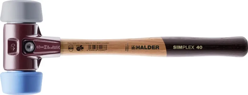 SIMPLEX 3013.051 Schonhammer ergonomischer Griff, mittelhart, weich 1070 g 330 mm 1 St. by Halder – product image