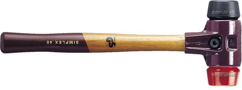 SIMPLEX 3026.040 Kunststof hamer Ergonomische handgreep, Hard, Middelhard 640 g 325 mm 1 stuk(s) de Halder, Kleurloos – image du produit 1 sur 2