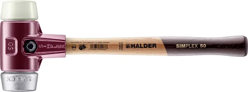 SIMPLEX 3089.050 Schonhammer ergonomischer Griff, hart 1265 g 370 mm 1 St. von Halder – Produktbild