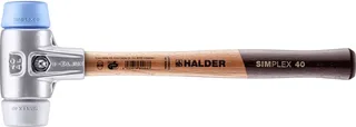 SIMPLEX 3113.040 Kunststof hamer Ergonomische handgreep, Middelhard, Zacht 345 g 325 mm 1 stuk(s) von Halder, Kleurloos – Produktbild 1 von 2
