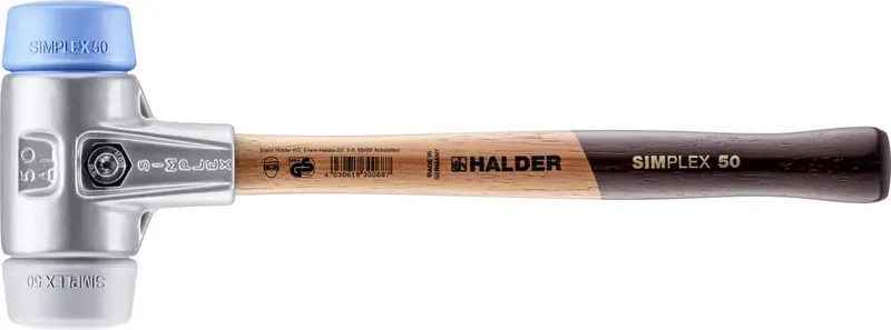 SIMPLEX 3113.050 Schonhammer ergonomischer Griff, mittelhart, weich 635 g 370 mm 1 St. von Halder – Produktbild 1 von 2