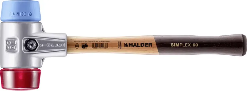 SIMPLEX 3113.060 Schonhammer ergonomischer Griff, mittelhart, weich 850 g 405 mm 1 St. by Halder – product image