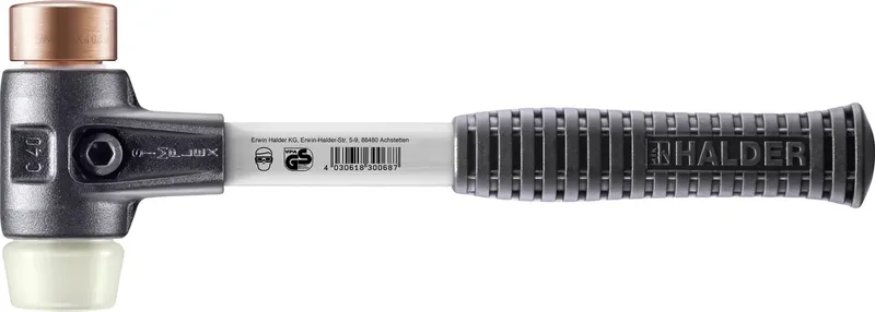SIMPLEX 3748.040 Schonhammer hart, ergonomischer Griff 1150 g 325 mm 1 St. by Halder – product image