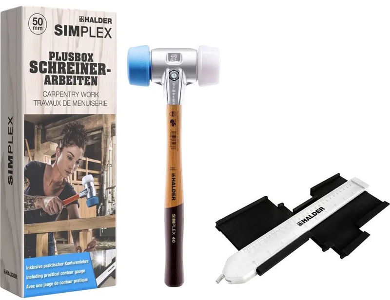 SIMPLEX-Plusbox 3117s004 Kunststof hamer 500 g 145 mm 1 stuk(s) von Halder, Kleurloos – Produktbild