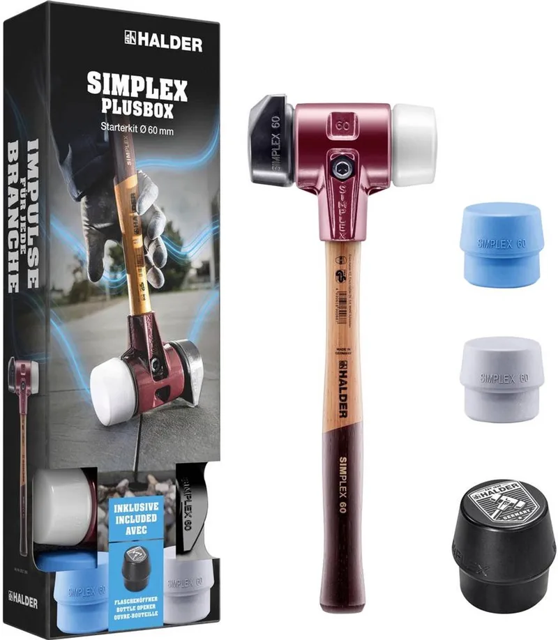 SIMPLEX-Plusbox Starterkit 3027s026 Kunststof hamer Middelhard 2600 g 160 mm 1 stuk(s) von Halder – Produktbild