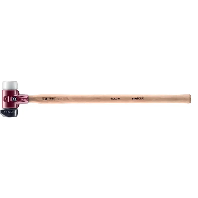 SIMPLEX Vorschlaghammer Ø 60 mm Gummi / Superplastik mit Standfuß und Termpergussgehäuse by Halder – product image