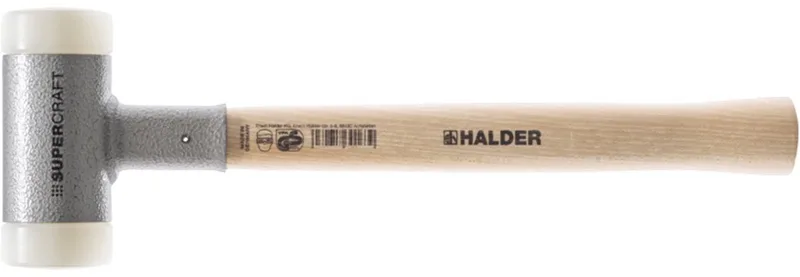 SUPERCRAFT 3366.050 Kunststof hamer Ergonomische handgreep, Hard, Terugslagvrij 990 g 365 mm 1 stuk(s) von Halder, Kleurloos – Produktbild 1 von 2