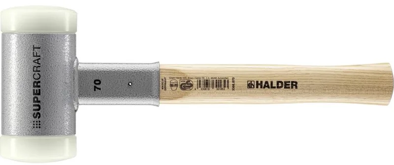 SUPERCRAFT 3366.070 Kunststof hamer Ergonomische handgreep, Hard, Terugslagvrij 2215 g 370 mm 1 stuk(s) by Halder – product image 1 of 2