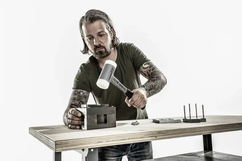 SUPERCRAFT 3377.050 Kunststof hamer Ergonomische handgreep, Hard 1150 g 315 mm 1 stuk(s) de Halder, Kleurloos – image du produit 2 sur 2