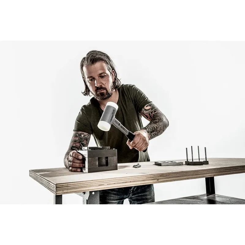 SUPERCRAFT 3377.070 Kunststof hamer Ergonomische handgreep, Hard 2250 g 335 mm 1 stuk(s) van Halder – productafbeelding 4 van 6