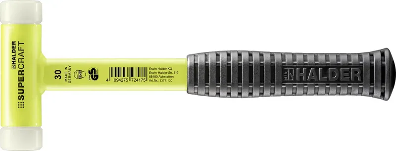SUPERCRAFT 3377.130 Schonhammer ergonomischer Griff, hart 585 g 295 mm 1 St. von Halder – Produktbild