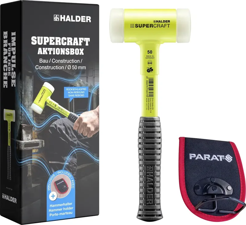 SUPERCRAFT Aktionsbox BAU 3377s001 Schonhammer rückschlagsfrei 1 St. by Halder – product image