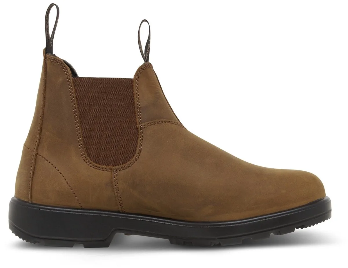 Brunswick Nubuck Laarzen | Zadelbruin Nubuck - FW Boots van Hard Yakka, Saddle Brown Nubuck, 44 UK10 – productafbeelding