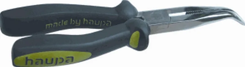HAUP tel tang Black line, le 200mm, gebogen, afwerking verchr van Haupa, Grijs – productafbeelding