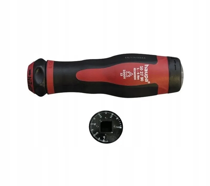 VarioTQ Momentsleutel 1-6 Nm VDE Wisselbaar by Haupa, Red – product image