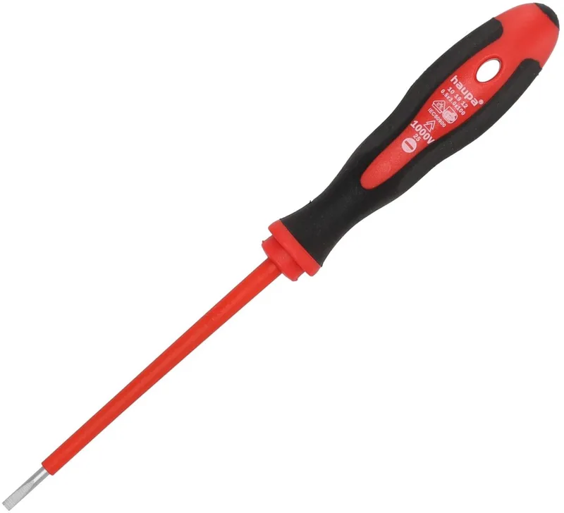 VDE Geïsoleerde Sleufschroevendraaier 3 x 100 mm van Haupa, Zwart – productafbeelding
