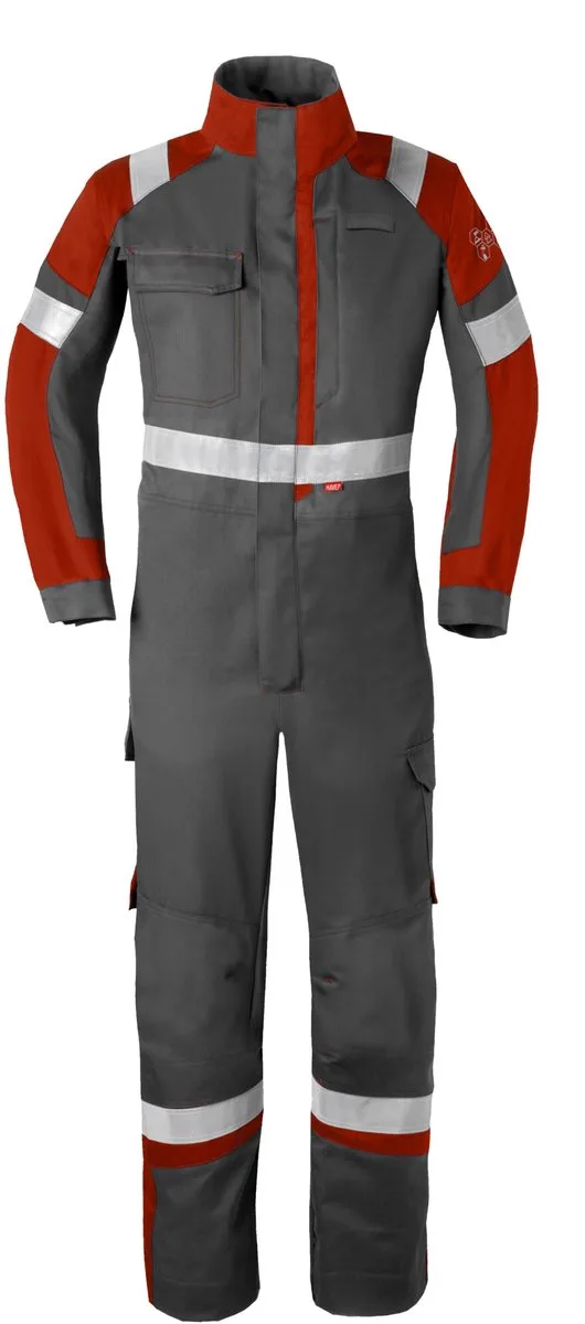 Overall 5-Safety Image+ 20290 - Charcoal/Rood von HaVeP, Charcoal, Rot, 52 – Produktbild