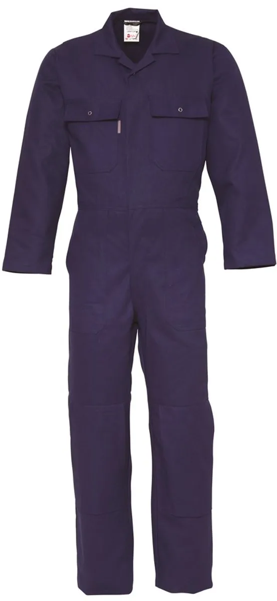 overall Basic +kniezakken 2231 navy van HaVeP, Blauw, 50 – productafbeelding