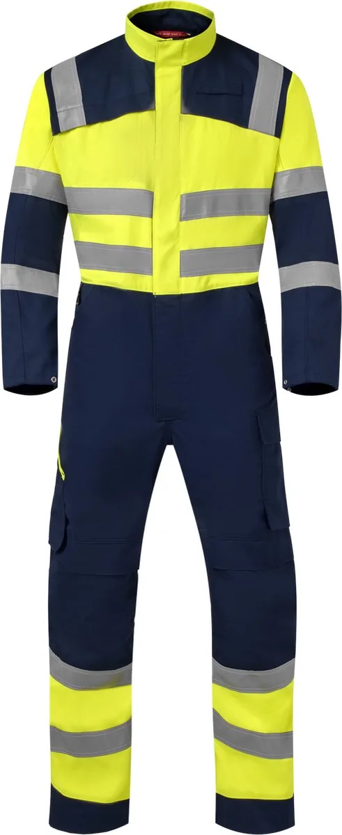 Overall High Vis 20444 - Marine/Fluo Geel de HaVeP, Marine, Fluo Geel, 52 – image du produit