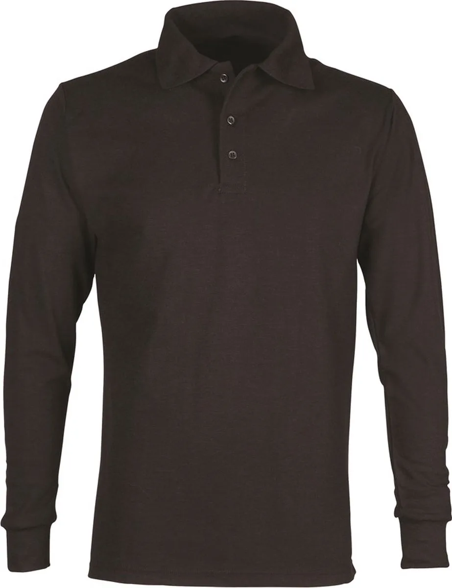 Poloshirt FR lange mouwen 77020 - Zwart by HaVeP, Black, M – product image