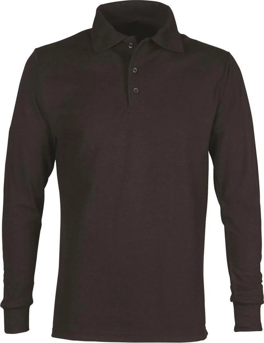 Poloshirt FR lange mouwen 77020 - Zwart von HaVeP, Schwarz, XXL – Produktbild