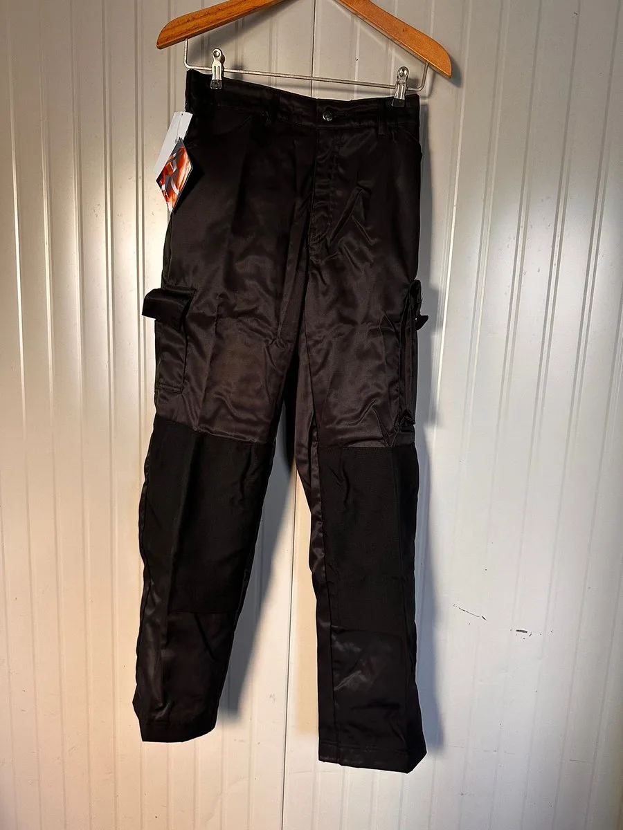 waterdichte regenbroek werkbroek met kniezakken von HaVeP, Schwarz, 48 – Produktbild