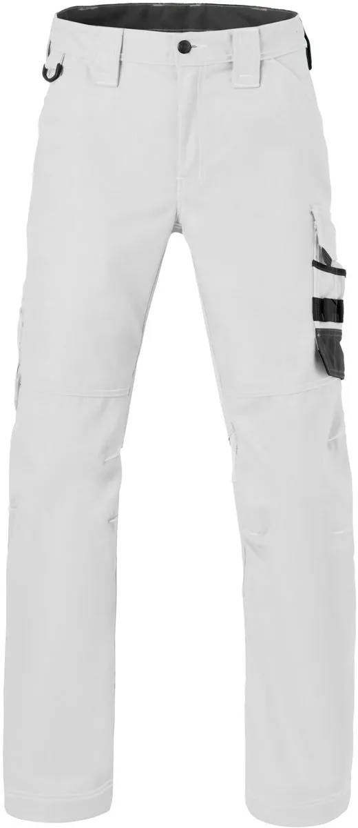 Werkbroek Attitude 80231 - Wit/Charcoal fra HaVeP, Hvid, Charcoal, 53 – produktbillede
