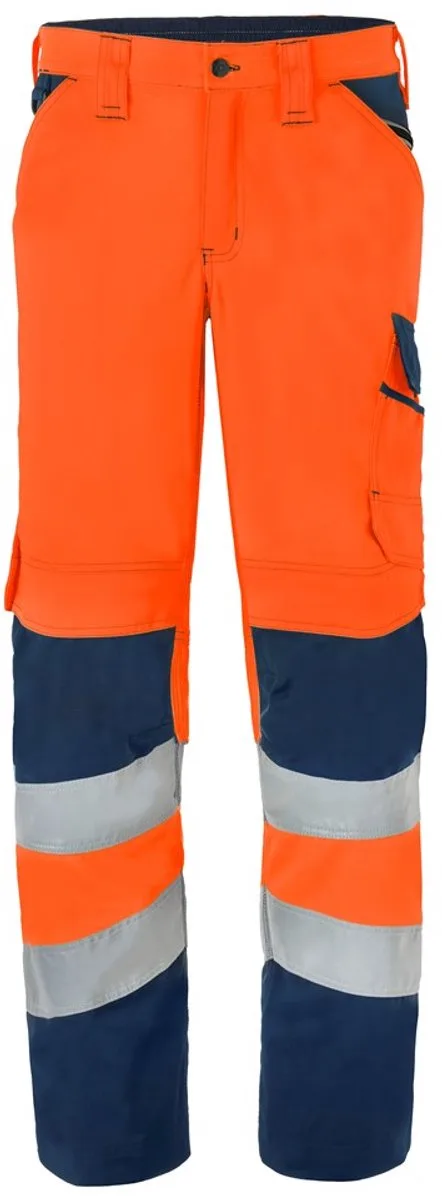 Werkbroek High Visibility 80228 - Fluo Oranje/Donker Denim de HaVeP, Fluo Oranje, Donker Denim, 64 – image du produit