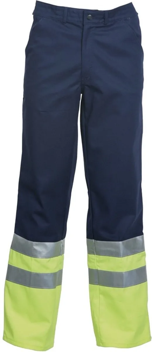 Werkbroek High Visibility 8397 - Marine/Fluo Geel van HaVeP, Marine, Fluo Geel, 46 – productafbeelding