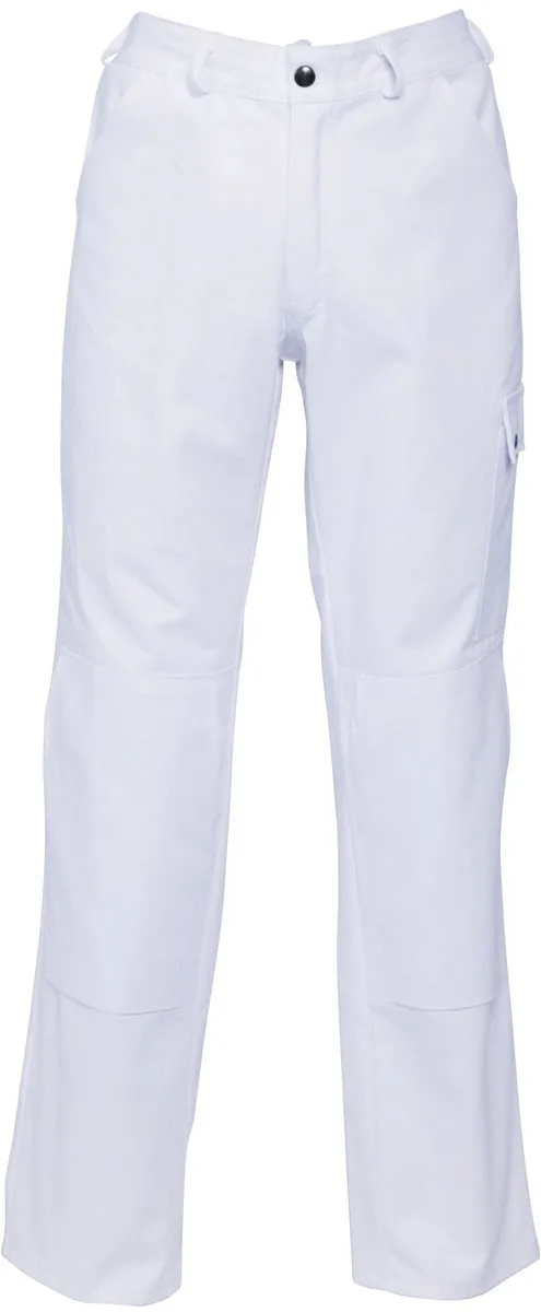Werkbroek rits kniezakken Basic 8286 - Wit by HaVeP, White, 58 – product image
