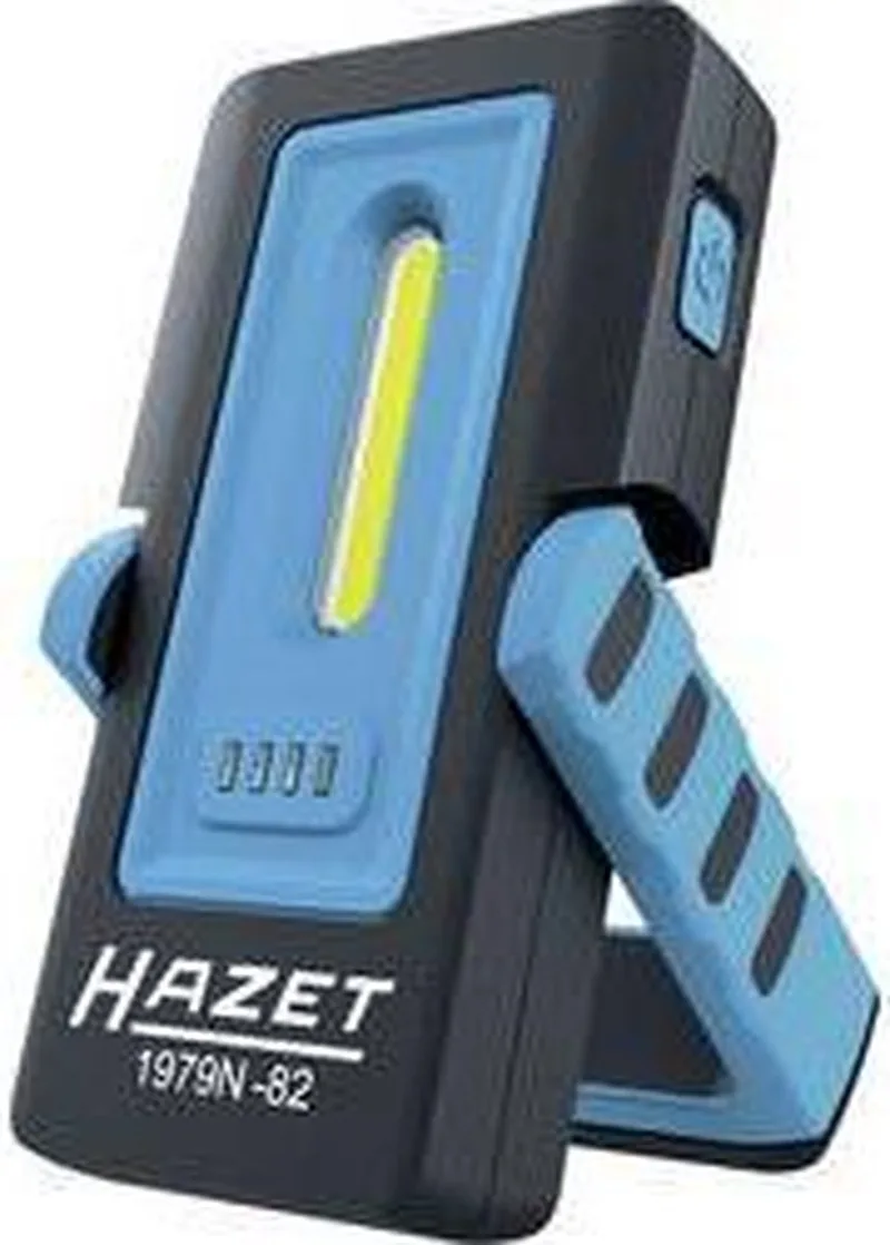 1979N-82 Pocket Light Werklamp LED werkt op een accu 300 lm van Hazet, Zwart, Blauw – productafbeelding