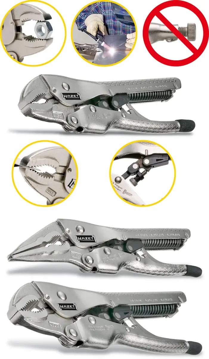 Automatik-Gripzange, Spannbereich 0-44 mm, Länge 230 mm von Hazet – Produktbild 2 von 2