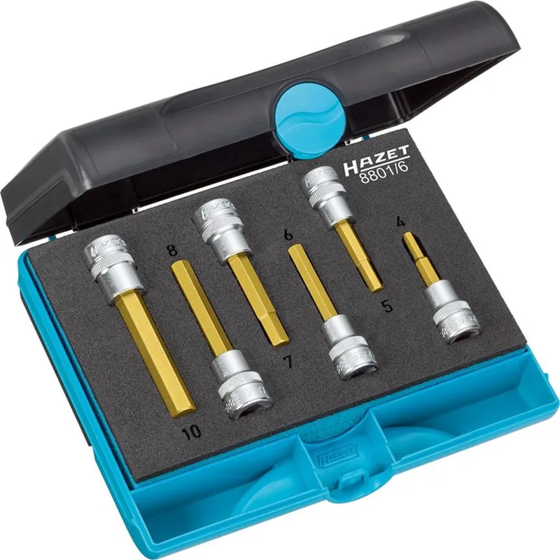 dopsleutelset 8801/6 6-delig SW 4 / 10 mm aandrijving 10 mm... de Hazet – image du produit