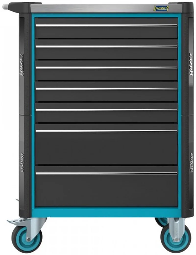 gereedschapswagen 8 laden, 252-delig, plaatstaal, 125 mm wielen, 102 cm breed fra Hazet, Neutraal – produktbillede