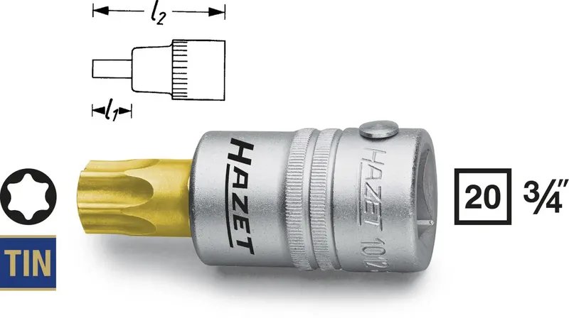 Hazet 1012-T60 Steckschlüssel-Bit-Einsatz 3/4 (20 mm) 1012-T60 von Hazet – Produktbild