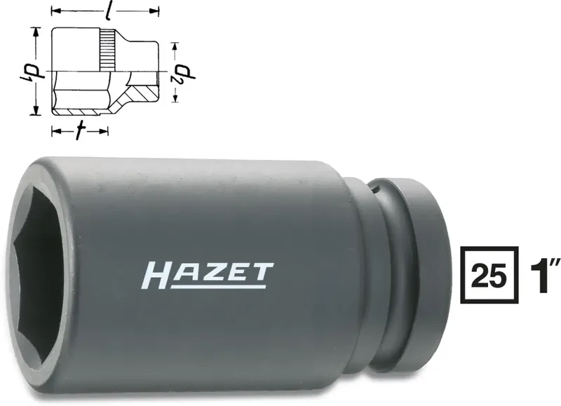 Hazet 1100SLG-24 Kraft-Steckschlüsseleinsatz 1 (25 mm) 1100SLG-24 de Hazet – image du produit