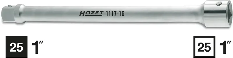Hazet 1117 1117-16 1 pouces Propulseur 1 (25 mm) 400 mm 1 pc(s) de Hazet – image du produit