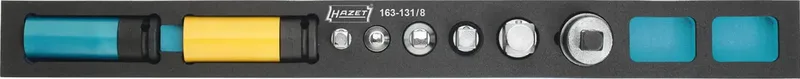 Hazet 163-131/8 Steckschlüsseleinsatz-Set 3/8 (10 mm), 3/4 (20 mm), 1/4 (6.3 mm), 1/2 (12.5 mm) 8teilig 163-131/8 von Hazet – Produktbild