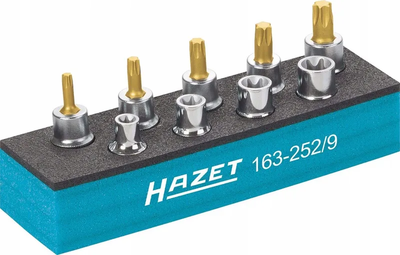 Hazet 163-252/9 Torx Profi Gereedschapset - CVD Tincoating de Hazet – image du produit