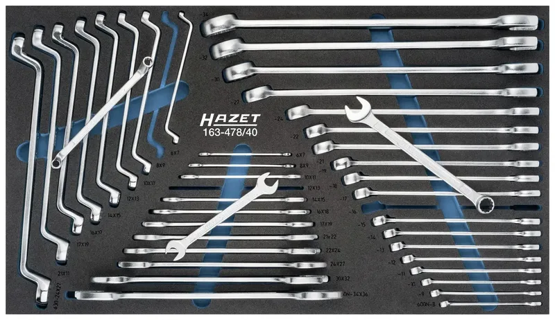 Hazet 163-478/40 163-478/40 Ring-Maulschlüssel-Satz Schlüsselweite (Metrisch) 6 - 36 mm von Hazet – Produktbild