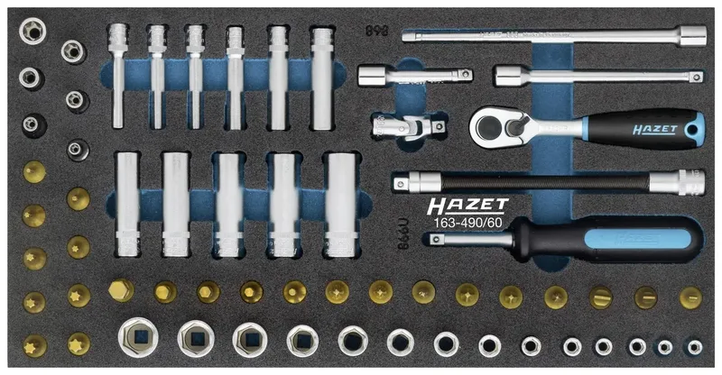 Hazet 163-490/60 Steckschlüsselsatz 1/4 (6.3 mm) 163-490/60 de Hazet – image du produit