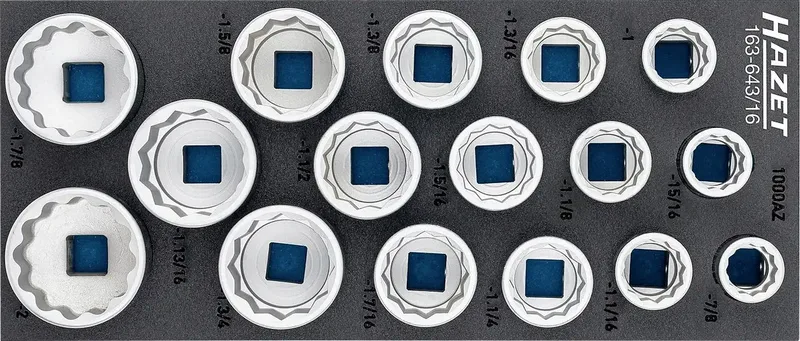 Hazet 163-643/16 Jeu de douilles métrique 3/4 (20 mm) 163-643/16 de Hazet – image du produit