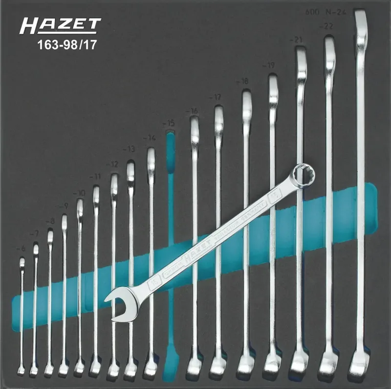 Hazet 163-98/17 Ring-Maulschlüssel-Satz 17teilig Schlüsselweite (Metrisch) 6 - 24 mm von Hazet – Produktbild