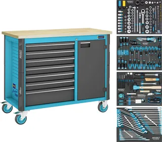 Hazet 179NW-7/210 Servante datelier Couleur: noir, bleu de Hazet – image du produit 2 sur 2