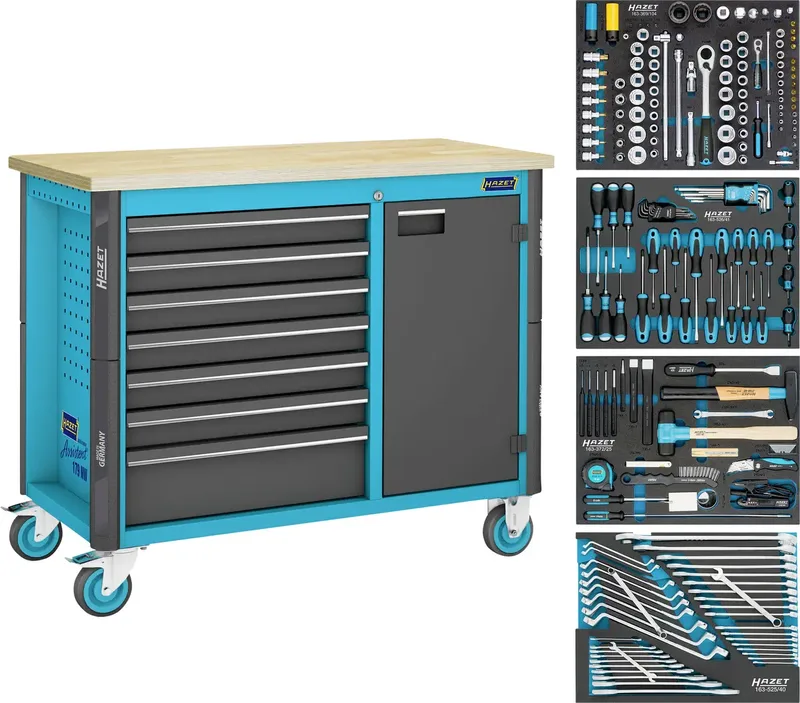 Hazet 179NW-7/210 Servante datelier Couleur: noir, bleu de Hazet – image du produit 2 sur 2