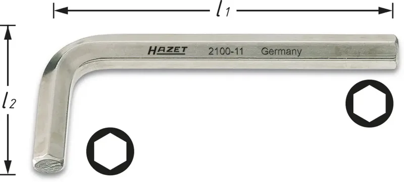 Hazet 2100-04 Haakse schroevendraaier Inbus 4 mm von Hazet – Produktbild