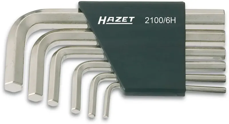 Hazet 2100/6H Inbus Haakse schroevendraaierset 3 mm, 4 mm, 5 mm, 6 mm, 8 mm, 10 mm 6-delig de Hazet – image du produit