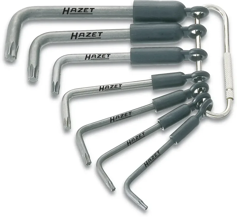 Winkelschraubendreher-Satz 2115-T/7R Innen TX Profil T 8 - T 40 Anzahl Werkzeuge: 7 von Hazet – Produktbild